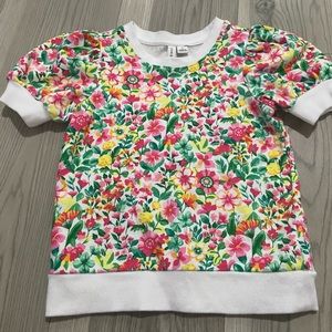 Janie and Jack Floral Sweatshirt Size 5